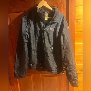 Vintage Napapijri Jacket – Men’s Large – Navy Blue